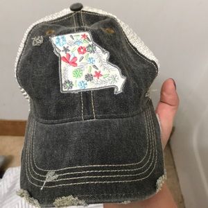 Adorable southern MO stitch works ball cap!